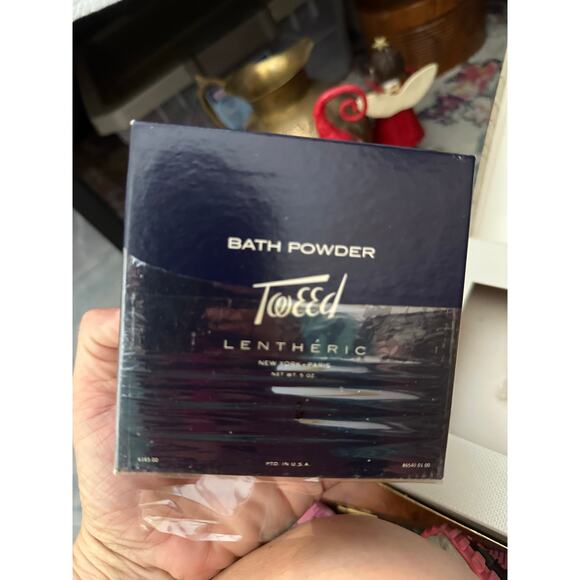 Vintage Tweed Cologne Bath Powder Letheric Perfume Set - Picture 2 of 6